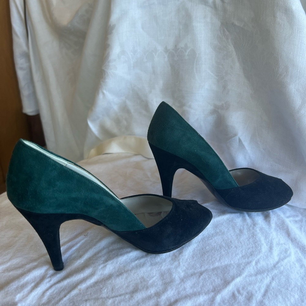 Christian Dior Souliers Vintage Colorblock Pumps - Picture 4 of 9